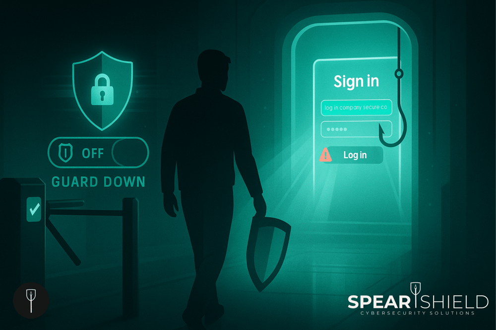 an image to show Spear Shield's Spear Shield phishing simulation data: 51.6% of clickers submit passwords (85,000 emails analysed)
