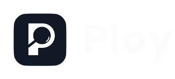 Ploy logo white text